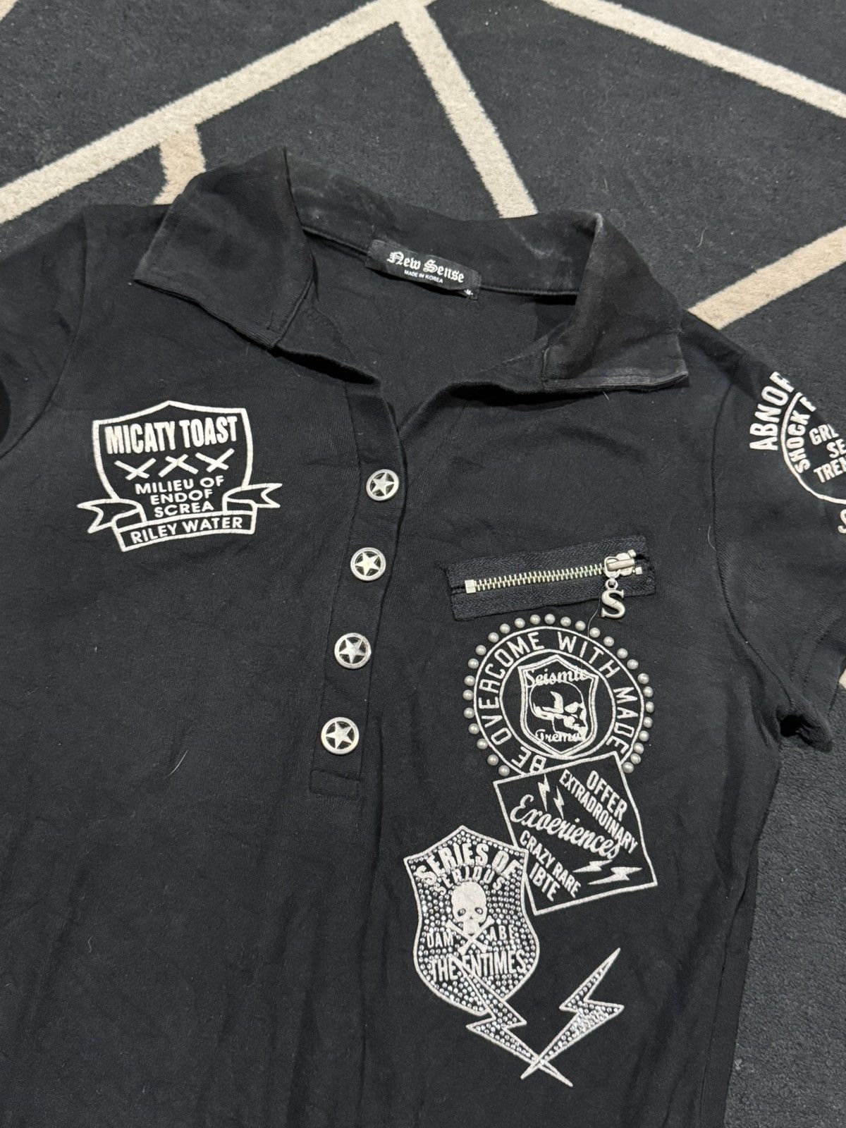 If Six Was Nine Vkei New Sense Gothic Japanese Patch Skulls Size US S / EU 44-46 / 1 - 4 Thumbnail