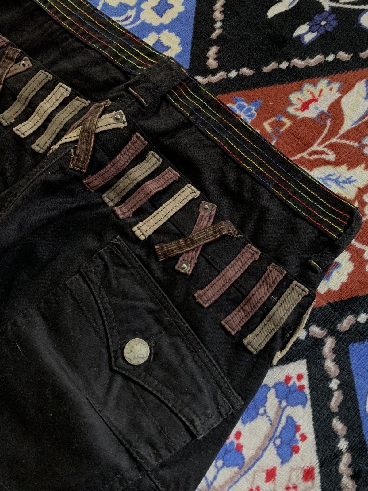 If Six Was Nine Breathmint Double Waist Pants Gothic Punk Style Size US 32 / EU 48 - 6 Thumbnail