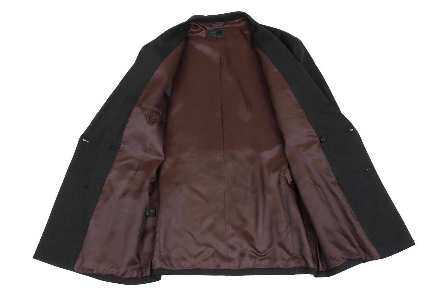 Jean Paul Gaultier Cotton Rayon Pinstripe Peak Lapel Jacket Charcoal 52 Size US L / EU 52-54 / 3 - 13 Thumbnail