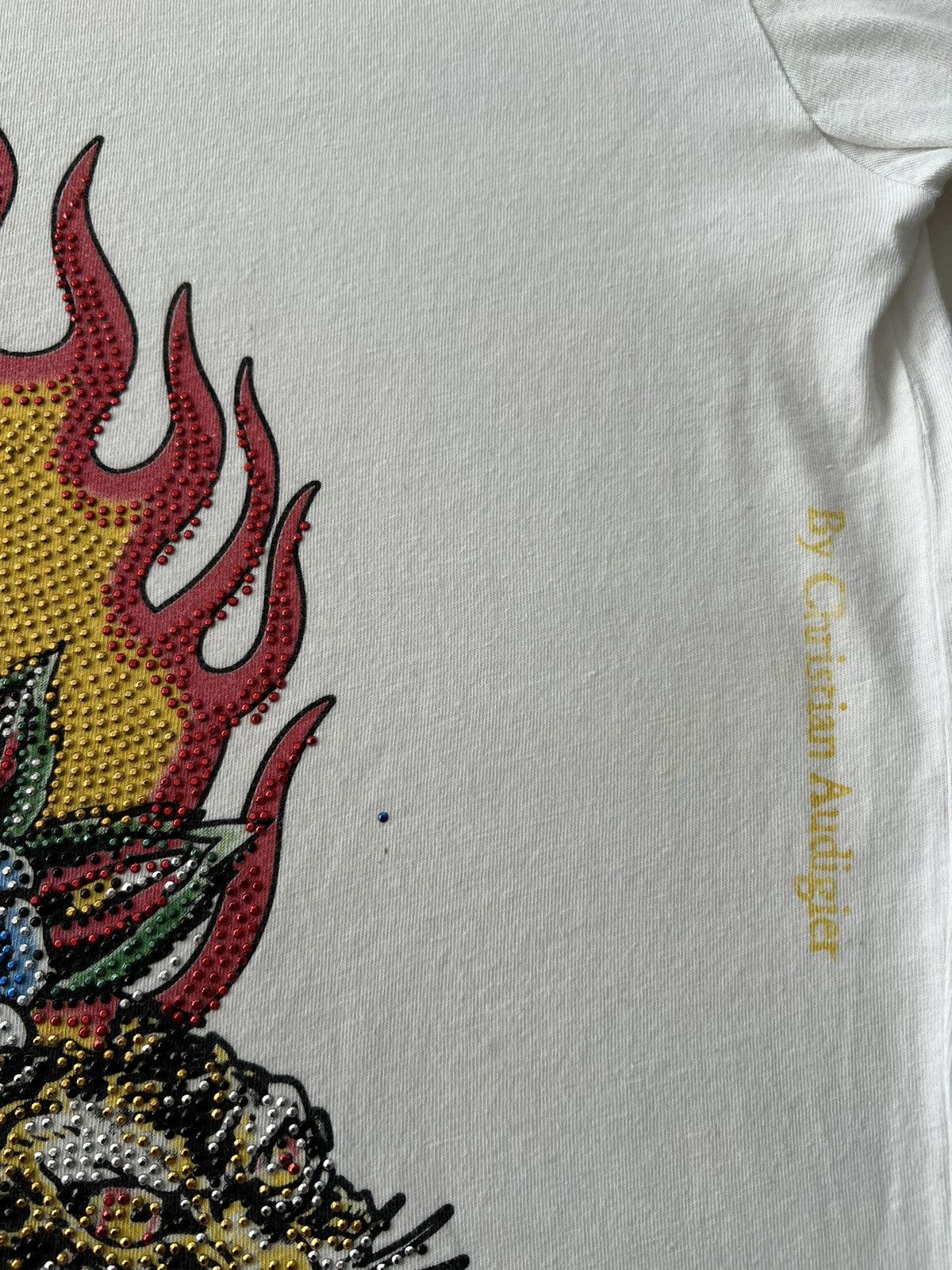Ed Hardy Ed Hardy Christian Audigier Eagle Tattoo White T-shirt Size US L / EU 52-54 / 3 - 6 Thumbnail
