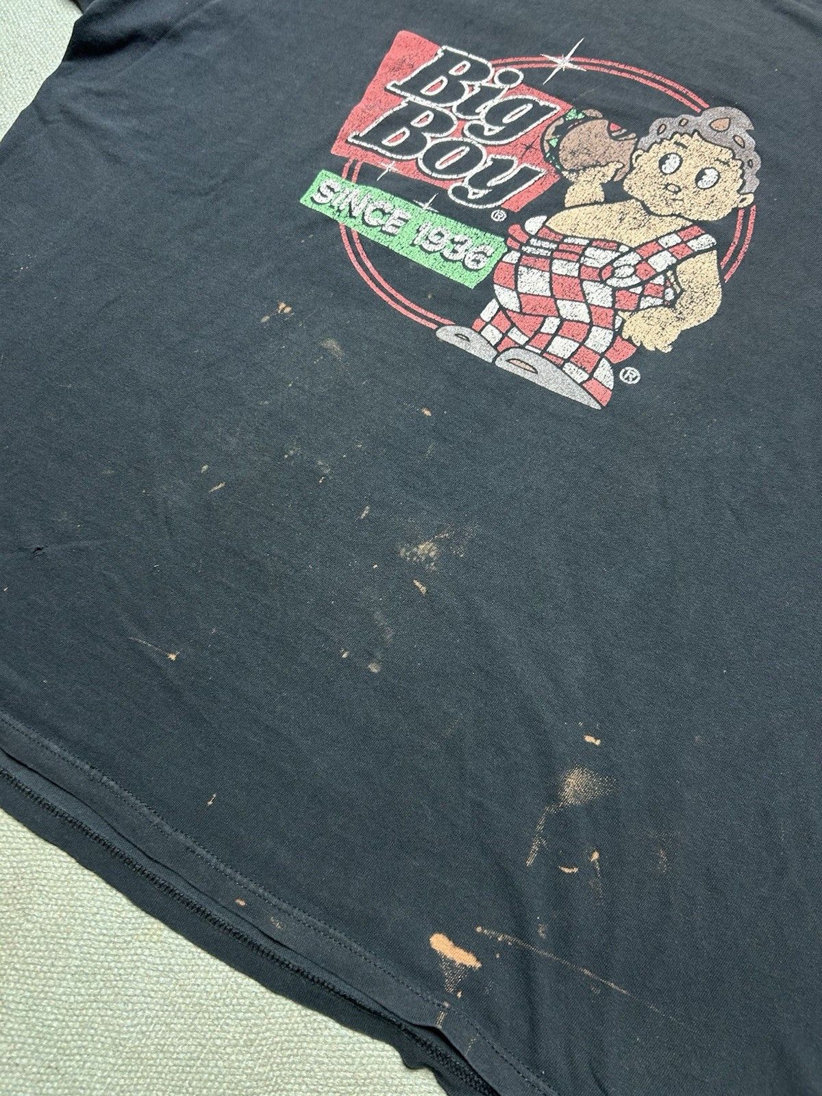 Vintage Vtg t shirt big boy fast food restaurant fade y2k burger 4XL Size US XXL / EU 58 / 5 - 5 Thumbnail