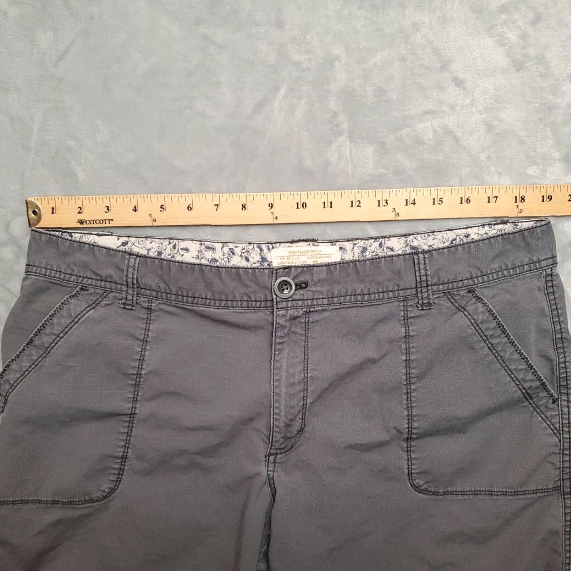 Eddie Bauer VINTAGE Eddie Bauer Shorts Women 16 Gray Cotton Blend RipstopHike Outdoors Utility Size 38" / US 16 / IT 52 - 5 Thumbnail