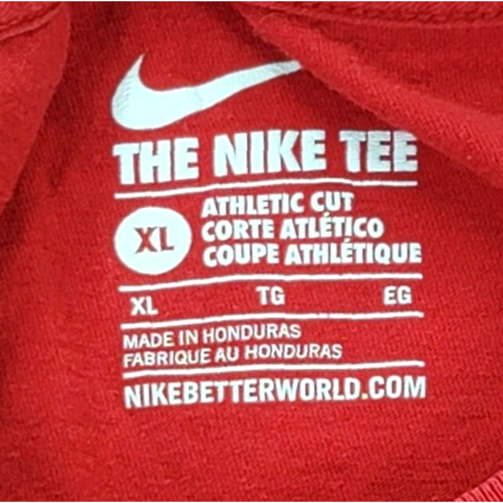 Nike Nike Tee Shirt Basketball Just Do It Logo Short Sleeve Mens XL Athletic Red Black Logo T-Shirt Basketball 90s Size US XL / EU 56 / 4 - 3 Thumbnail