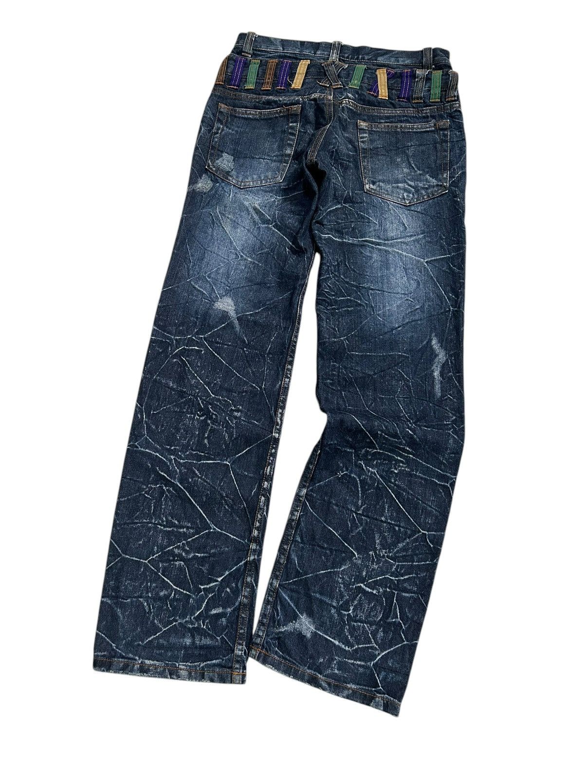 Japanese Brand × Kapital × Vintage Nylaus Double Waist Japanese Punk Denim Jeans Size US 30 / EU 46 - 5 Thumbnail