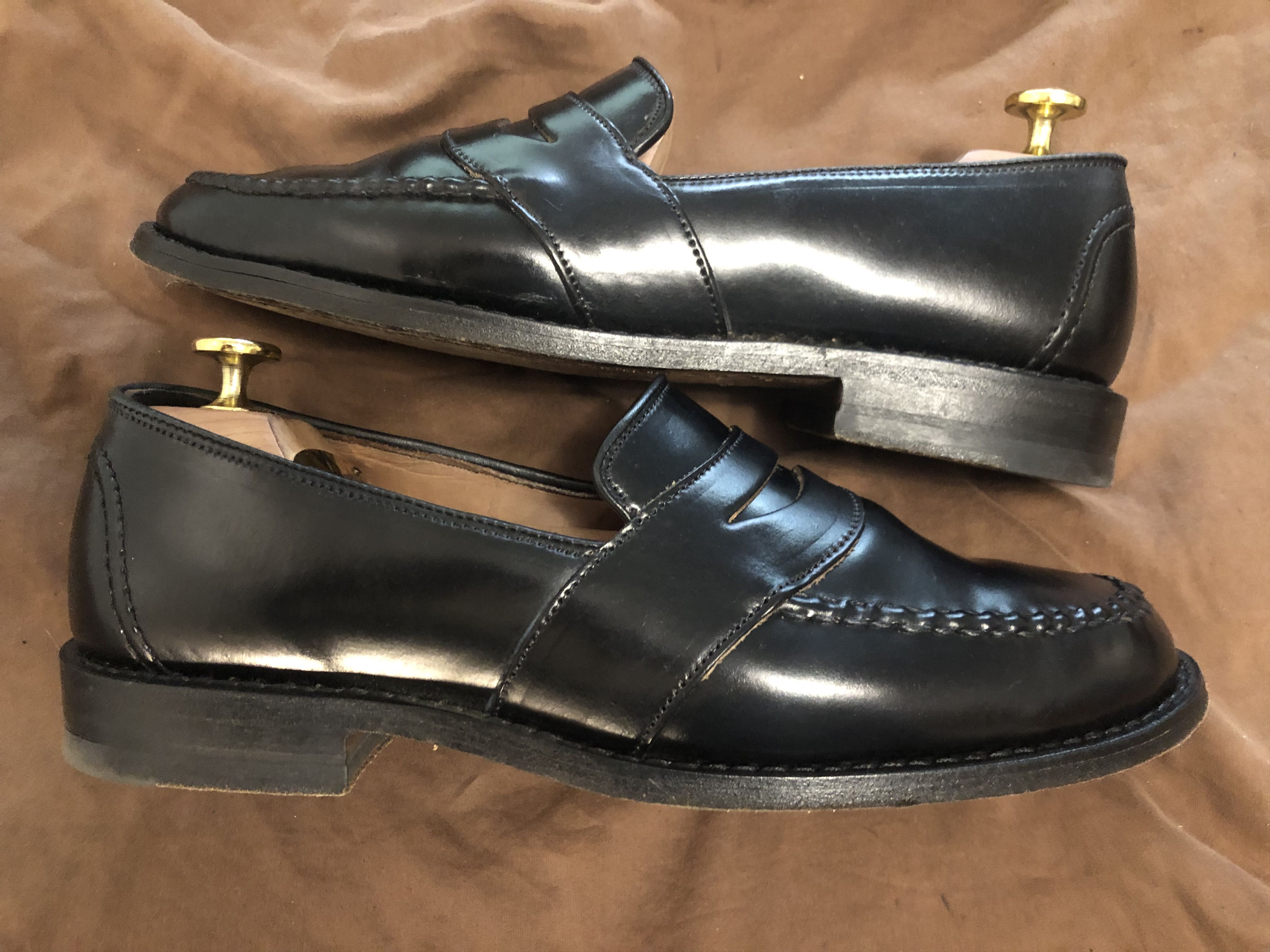 Allen Edmonds SHELL cordovan, black, size 7.5E Size US 7.5 / EU 40-41 - 3 Thumbnail