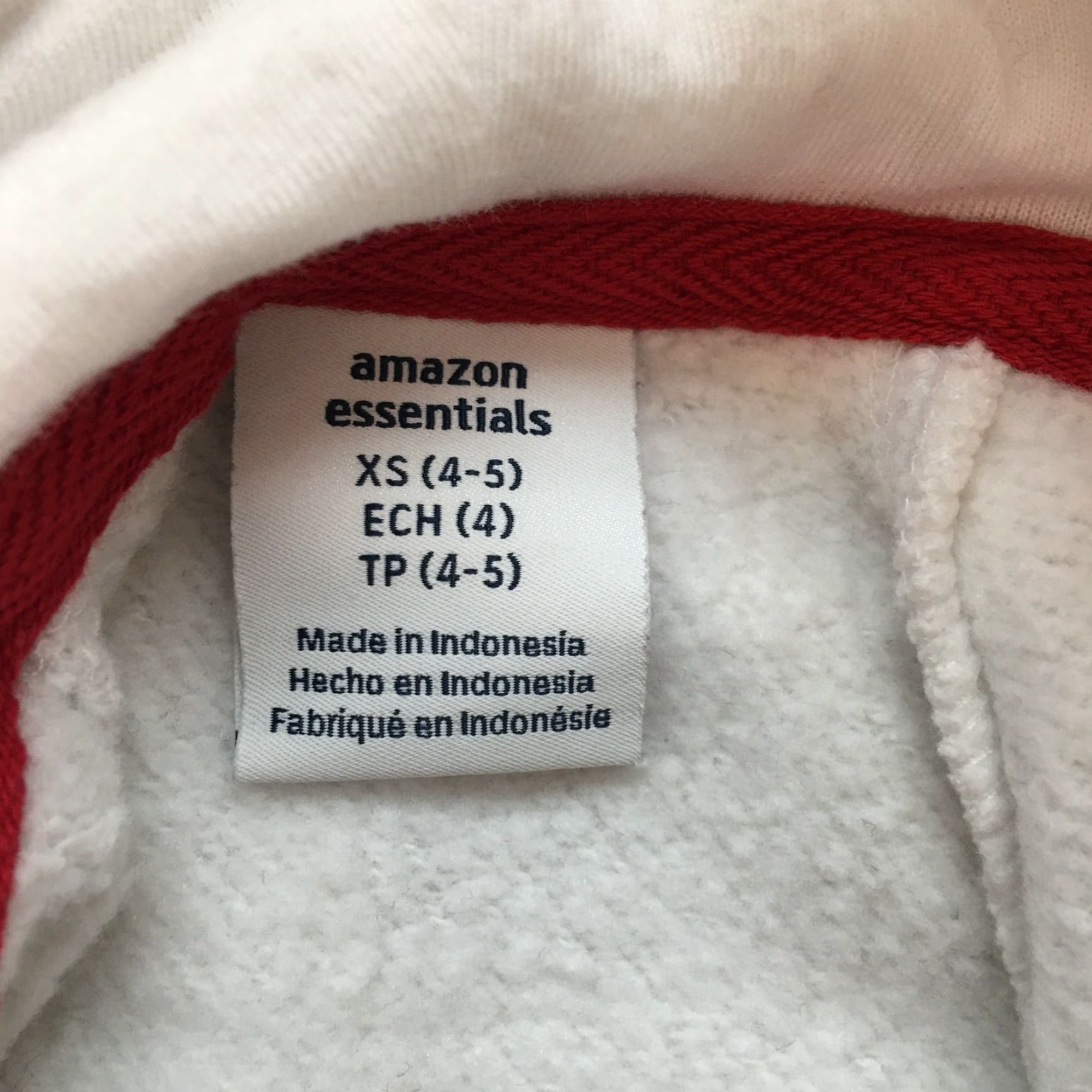 Essentials Amazon Essentials Mens Hoodie Solid Long Sleeves White Sweatshirt XS(4-5) Size US XS / EU 42 / 0 - 3 Thumbnail
