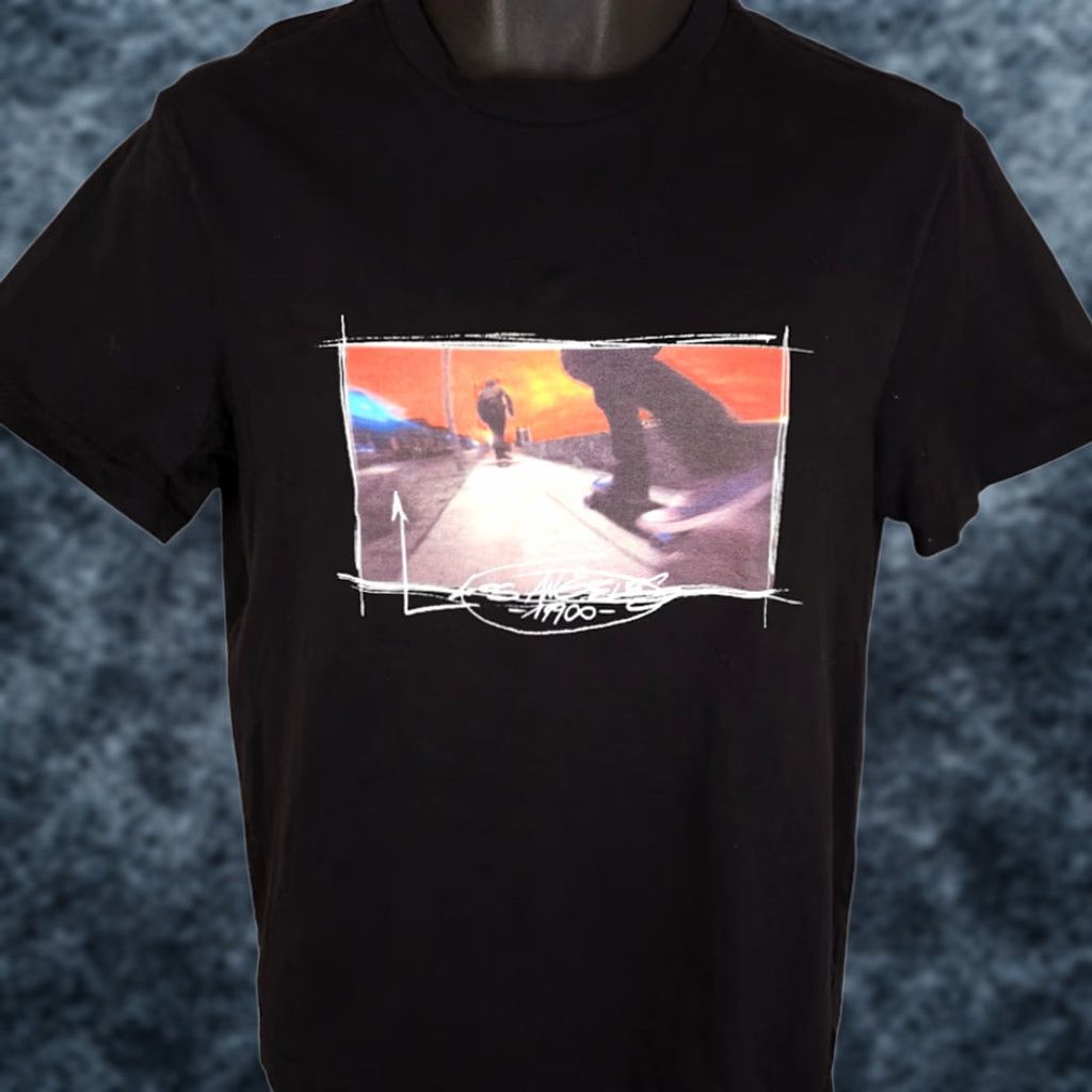 H&M VINTAGE Skateboarding T Shirt Mens Small Black H&M Graphic Tee Skater Los Angeles Mens 2010s Size US S / EU 44-46 / 1 - 1 Thumbnail