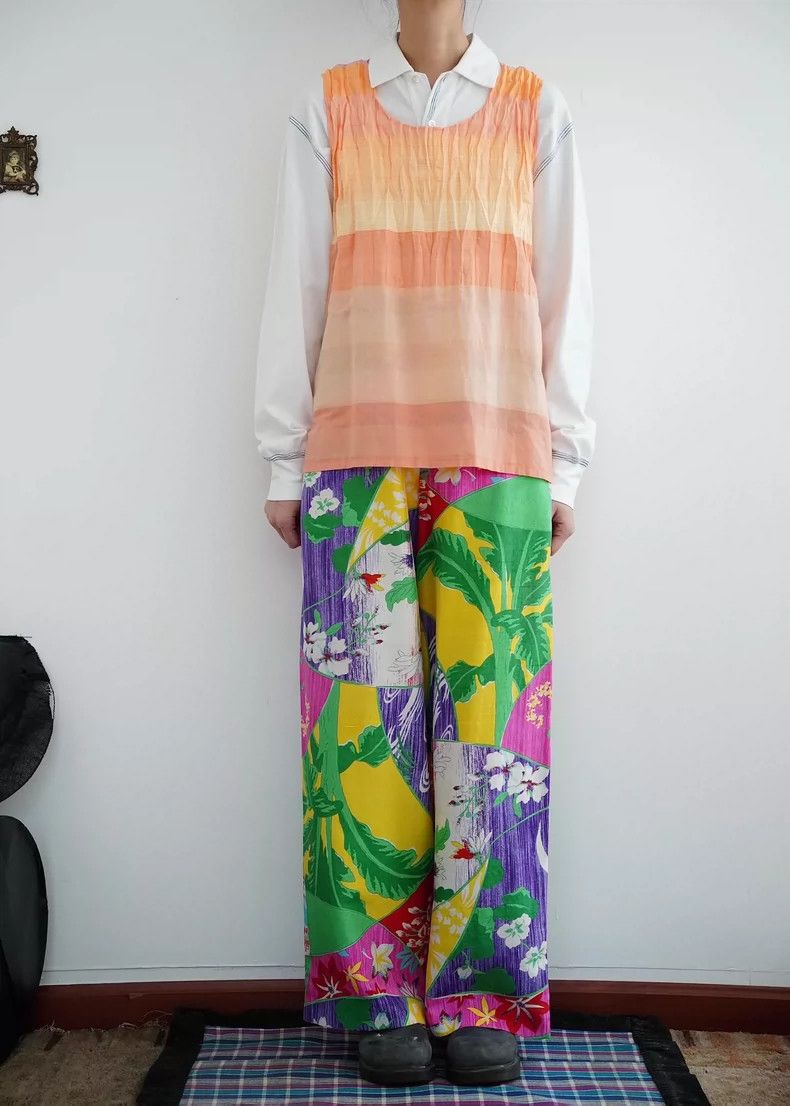 Kenzo KENZO Plant silk printed trousers Size 25" / US 0 / IT 36 - 2 Thumbnail