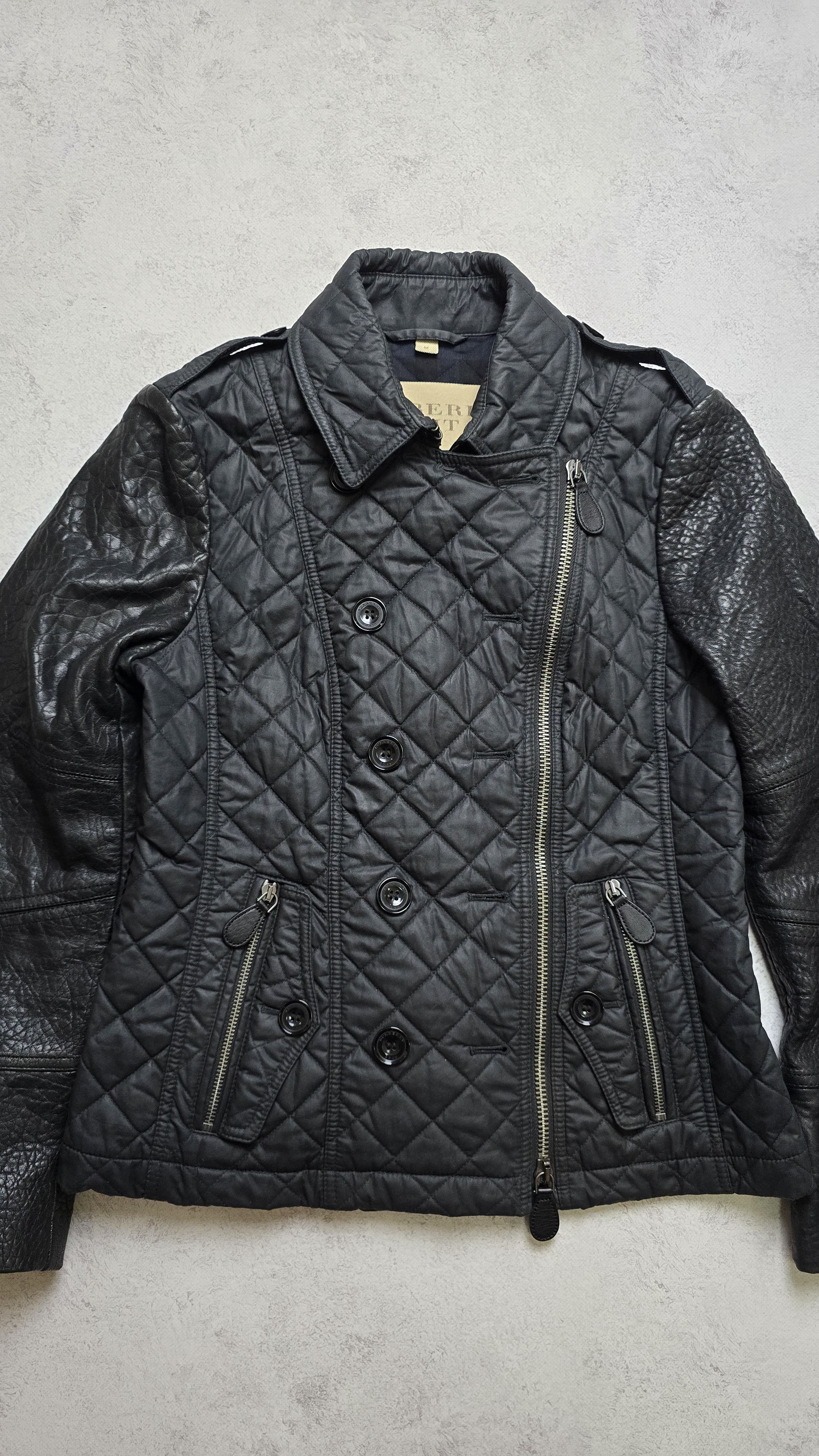 Burberry BURBERRY BRIT Quilted Lamb Leather Sleeve Jacket Size M / US 6-8 / IT 42-44 - 6 Thumbnail
