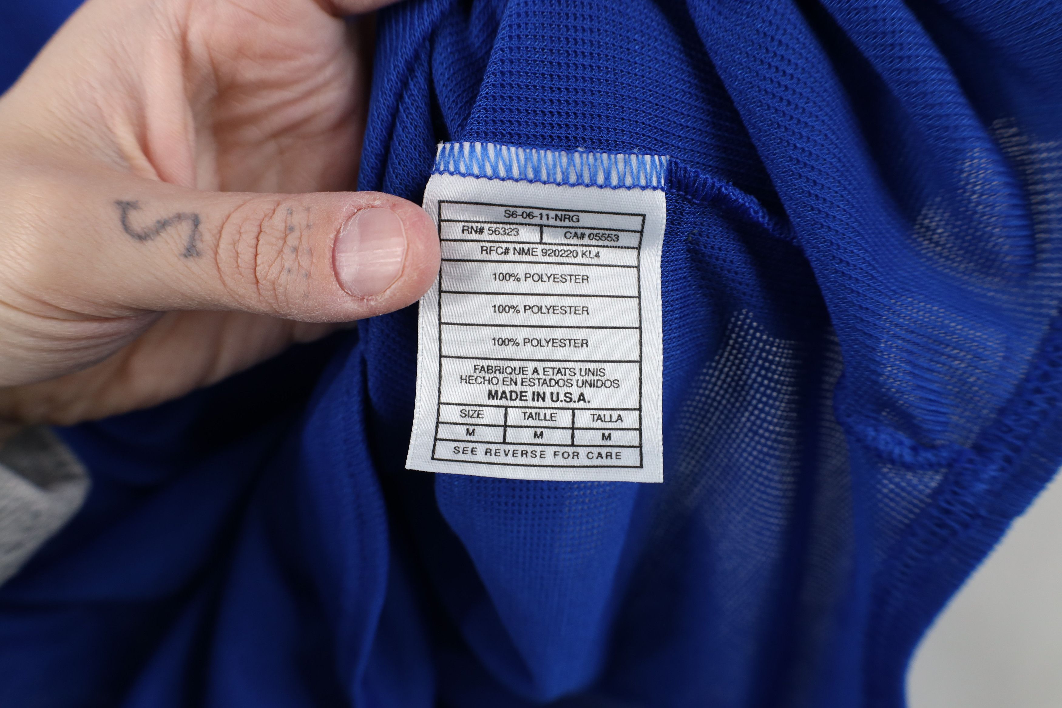 Nike Vintage 90s Nike FIT Scott Knit T-Shirt Royal Blue USA Size US M / EU 48-50 / 2 - 8 Thumbnail