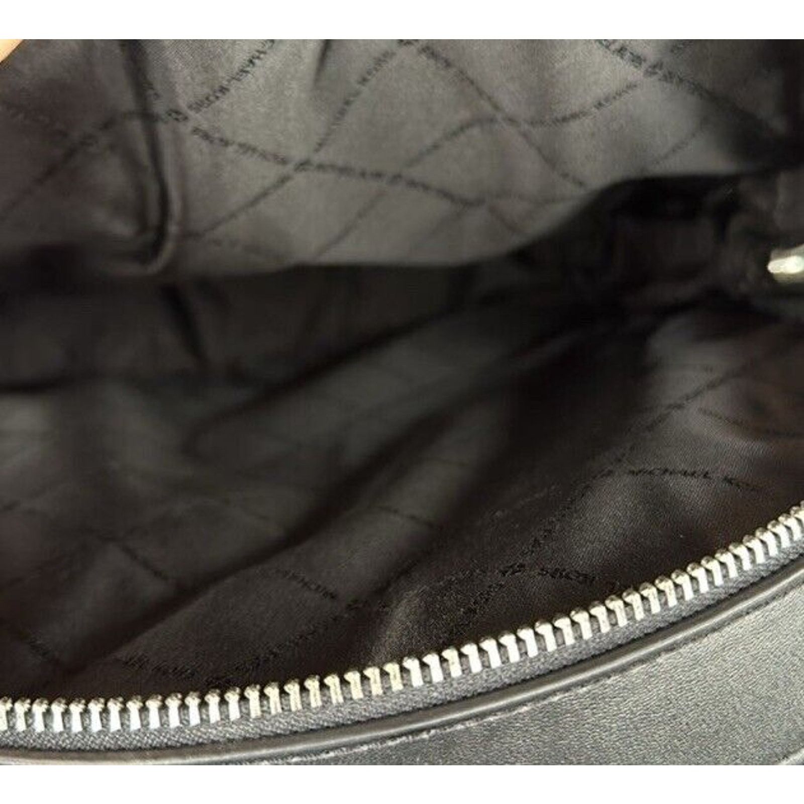 Michael Kors NWT Michael Kors Jaycee Large Backpack Logo MK Black Zip Size ONE SIZE - 10 Thumbnail