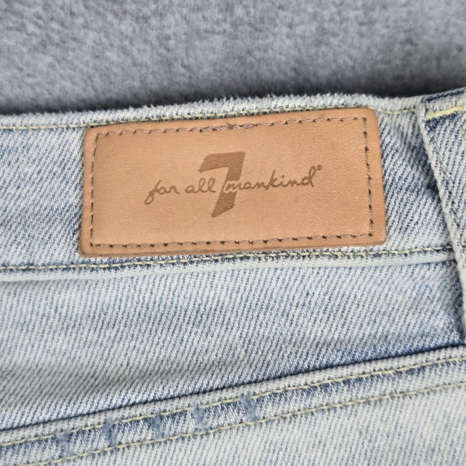7 For All Mankind 7 for All Mankind 31 Josephina Distressed Button Fly Jeans Size 31" - 11 Thumbnail