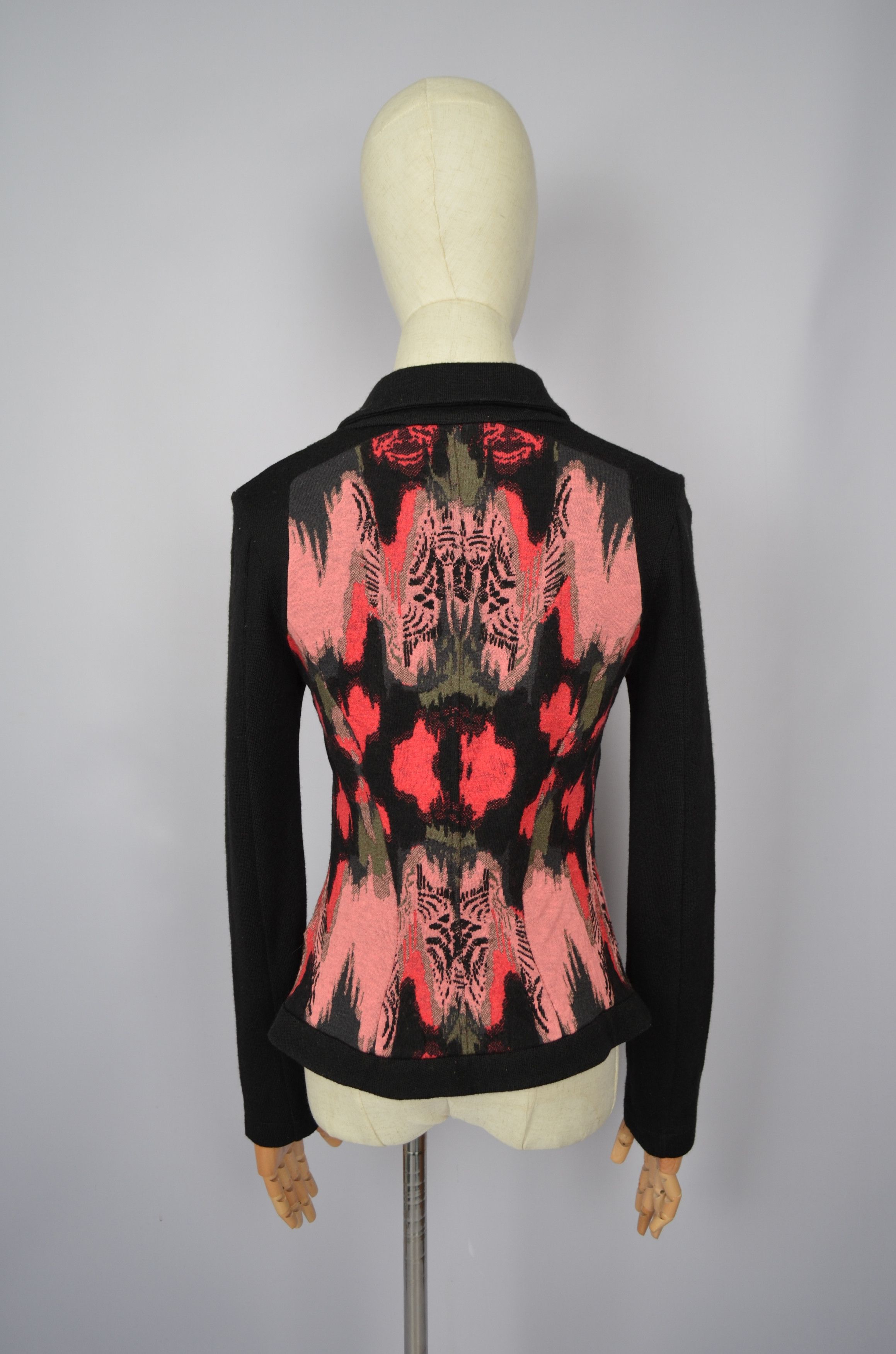 Aldo × Designer Aldomartins Multicolored Patterned Cardigan Sweater US4/UK8 Size S / US 4 / IT 40 - 11 Thumbnail