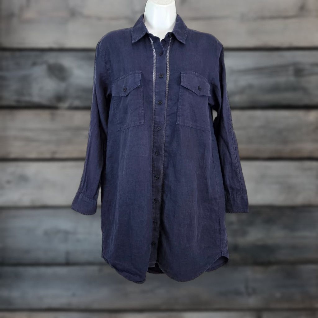 Outerknown **Outerknown Women's Blue Collared Shirt Dress Size Small** User: Outerknown Women's Blue Collared Long Sleeve Shirt Dress Size Small Size S / US 4 / IT 40 - 1 Thumbnail