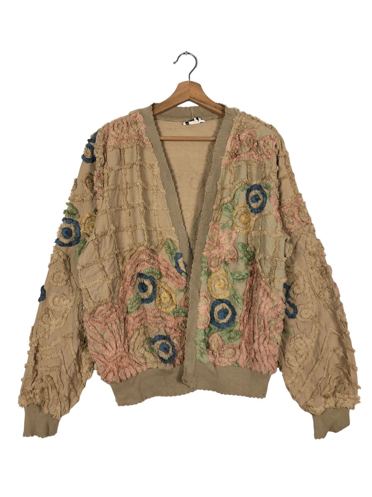Japanese Brand 🔥90’s Vintage Cardigan Jacket Damze Quilted Flower Coogi Size US L / EU 52-54 / 3 - 1 Thumbnail