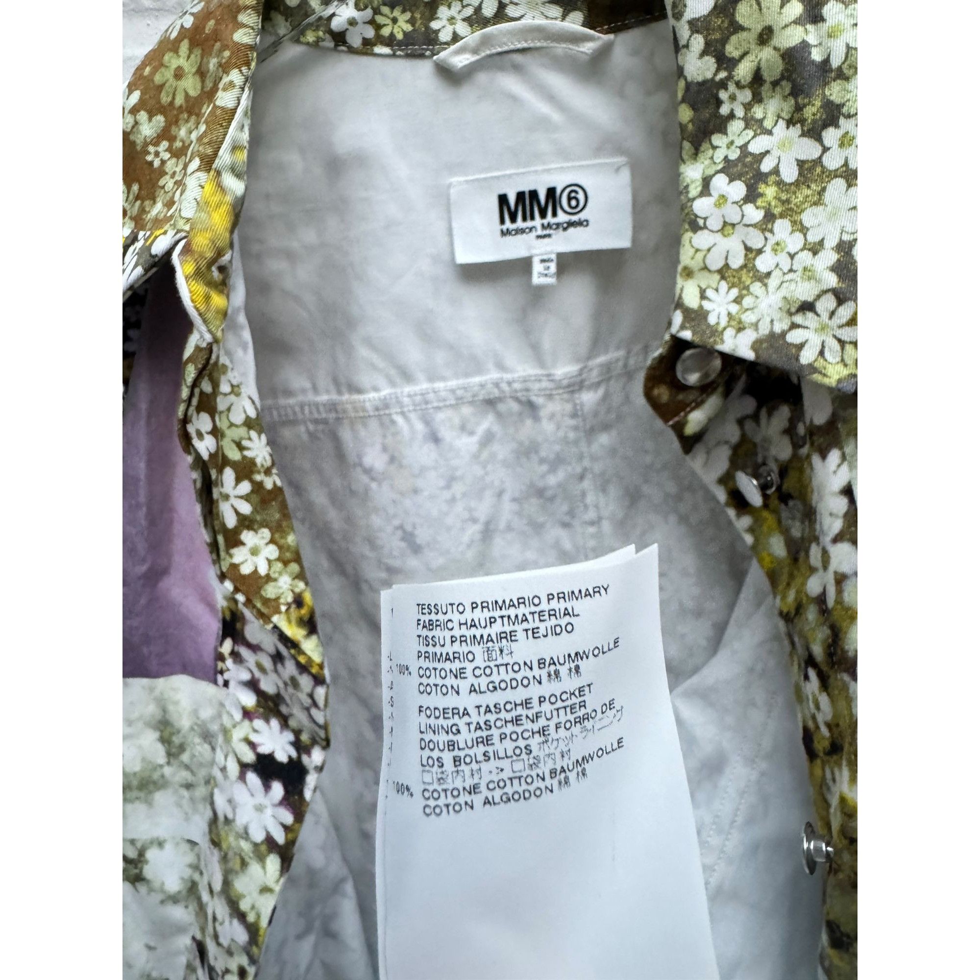 Maison Margiela SS 2016 Floral Cotton Coat Size M / US 6-8 / IT 42-44 - 7 Thumbnail