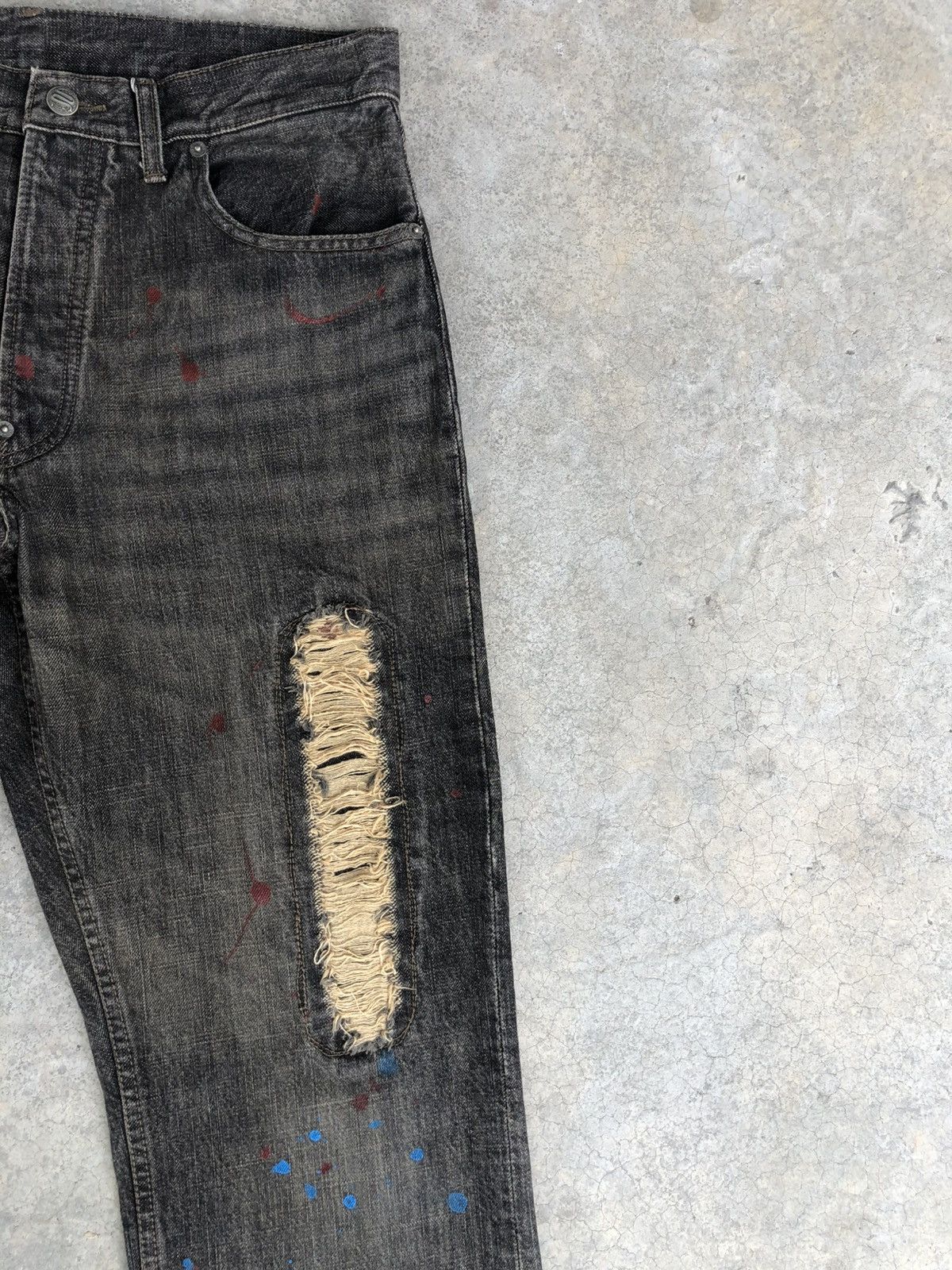 PPFM PPFM Punk Style Distressed Jeans Size US 32 / EU 48 - 5 Thumbnail