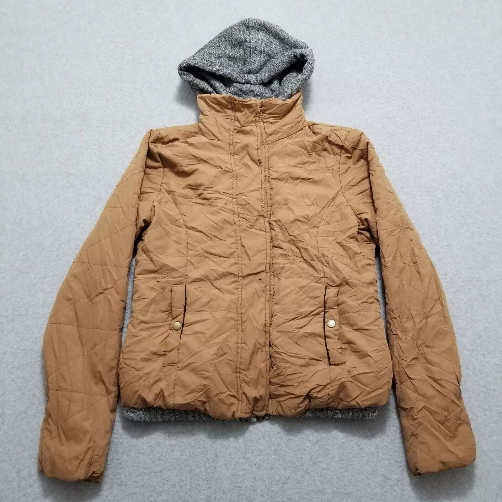 Other Active USA Jacket Womens Medium Brown Full Zip Hooded Size M / US 6-8 / IT 42-44 - 1 Thumbnail