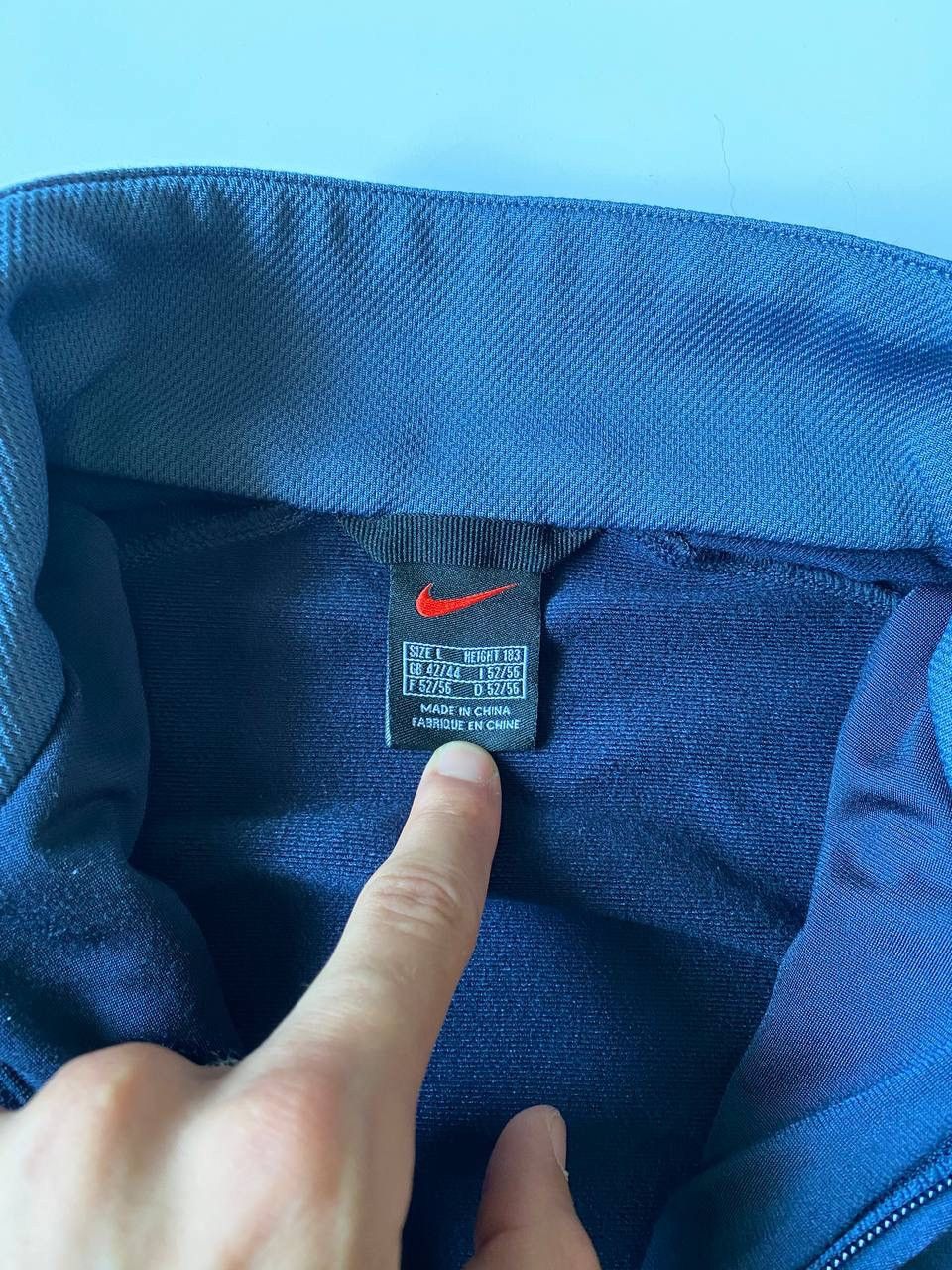 Nike × Vintage Vintage Nike 90’s Zip jacket Drill small swoosh size L Size US L / EU 52-54 / 3 - 6 Thumbnail