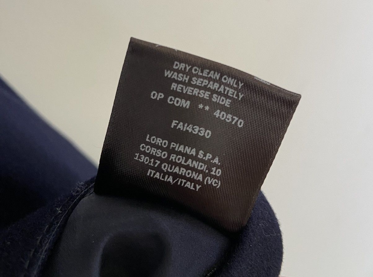 Loro Piana Loro Piana Double Breasted Felt Coat Dark Blue Size M / US 6-8 / IT 42-44 - 13 Thumbnail