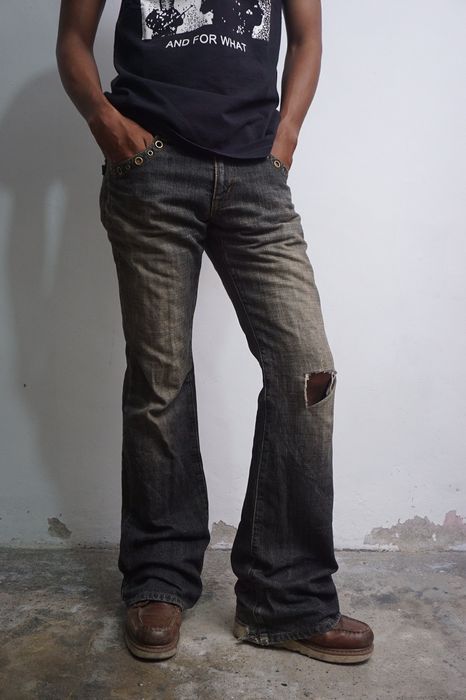 Jeans discount flare homme