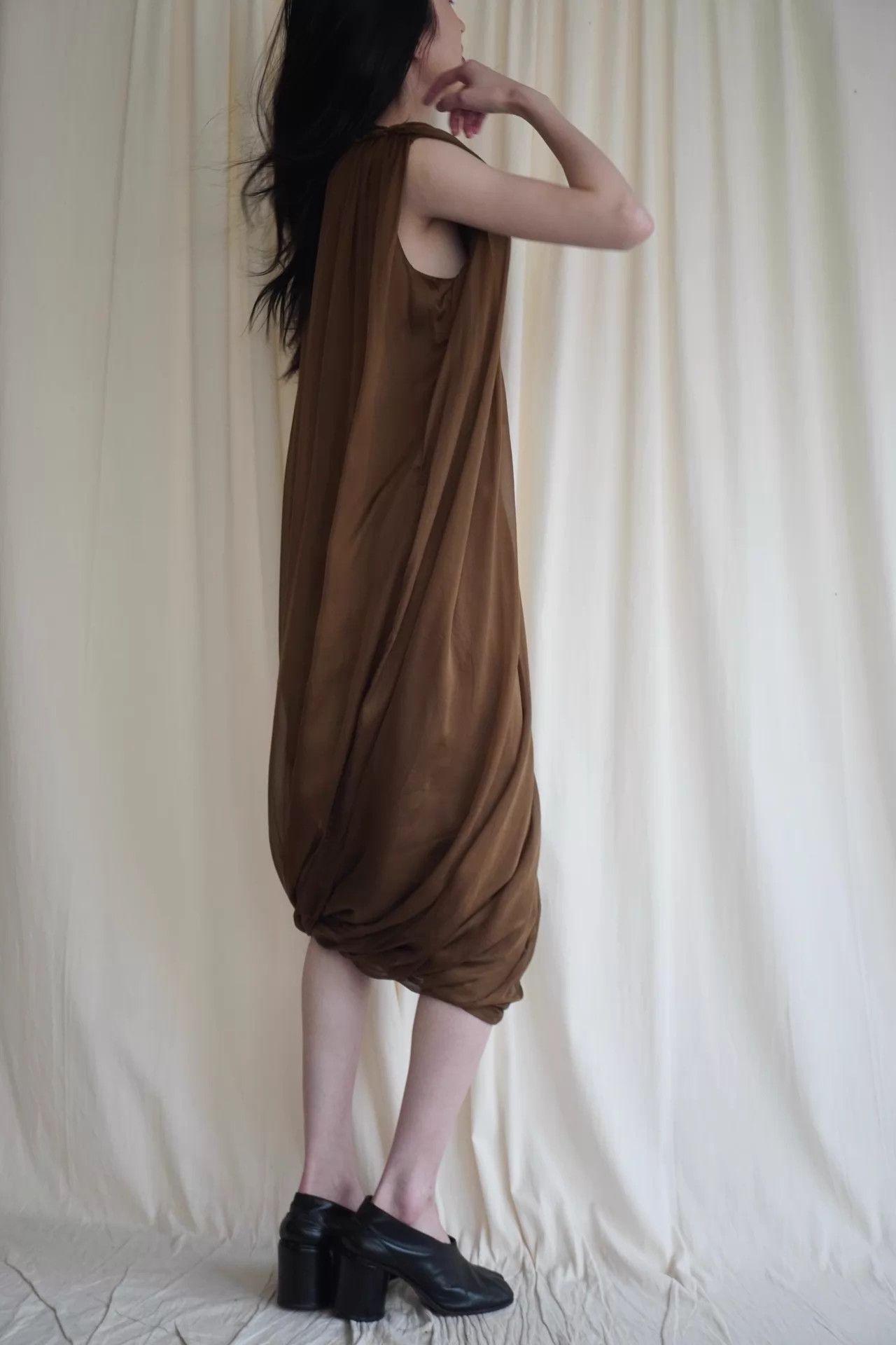 Lanvin LANVIN 1990s Early Rare Silk Double Layer Dress Size S / US 4 / IT 40 - 5 Thumbnail