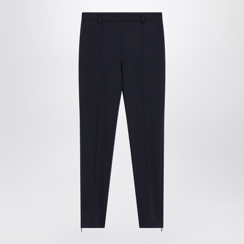 Gucci Gucci Slim Blue Wool Trousers Size 27" / US 4 / IT 40 - 1 Thumbnail