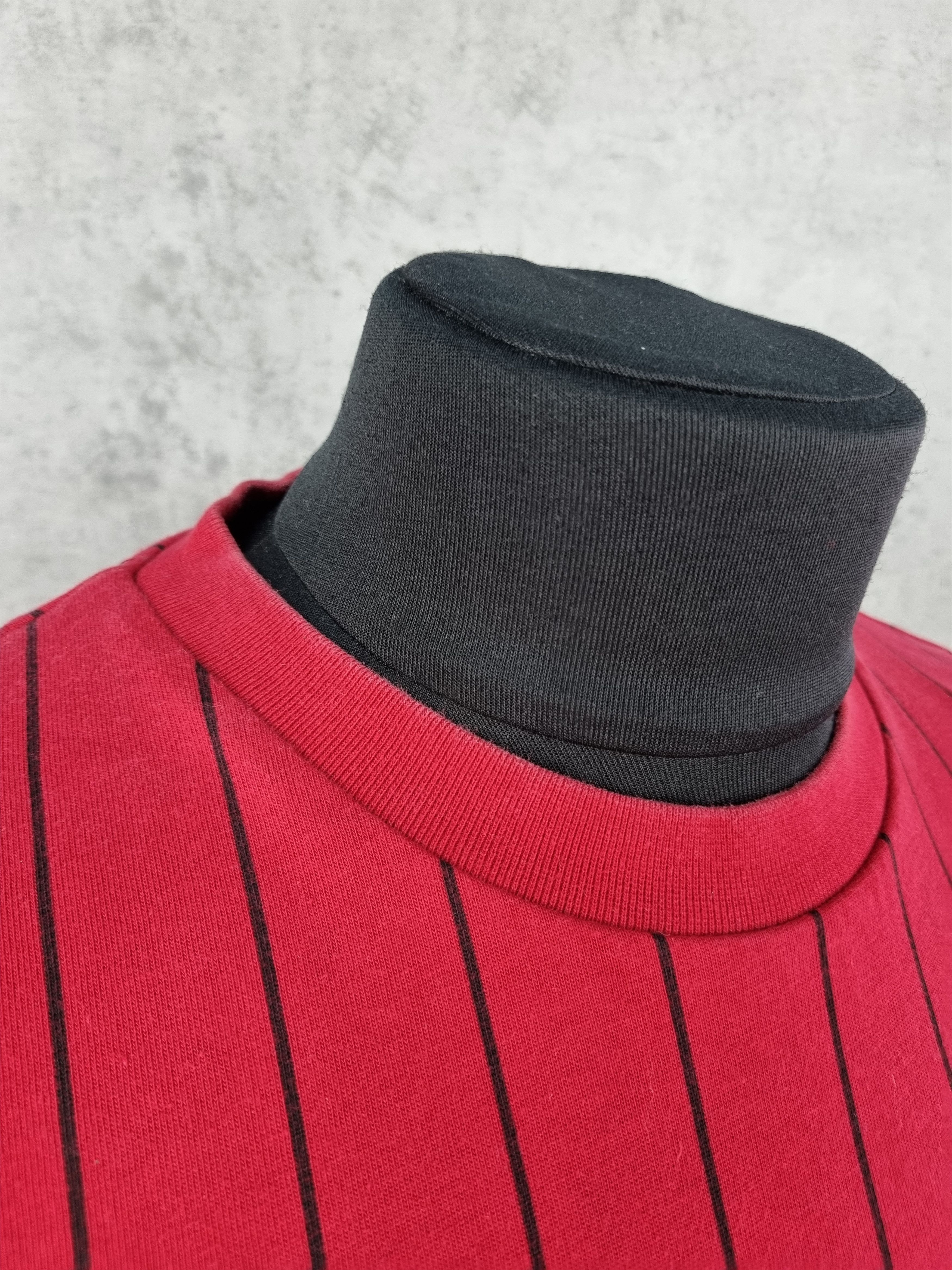 Karl Kani Karl Kani Central Embroidered Logo Pinstriped Teeshirt Size US XL / EU 56 / 4 - 12 Thumbnail