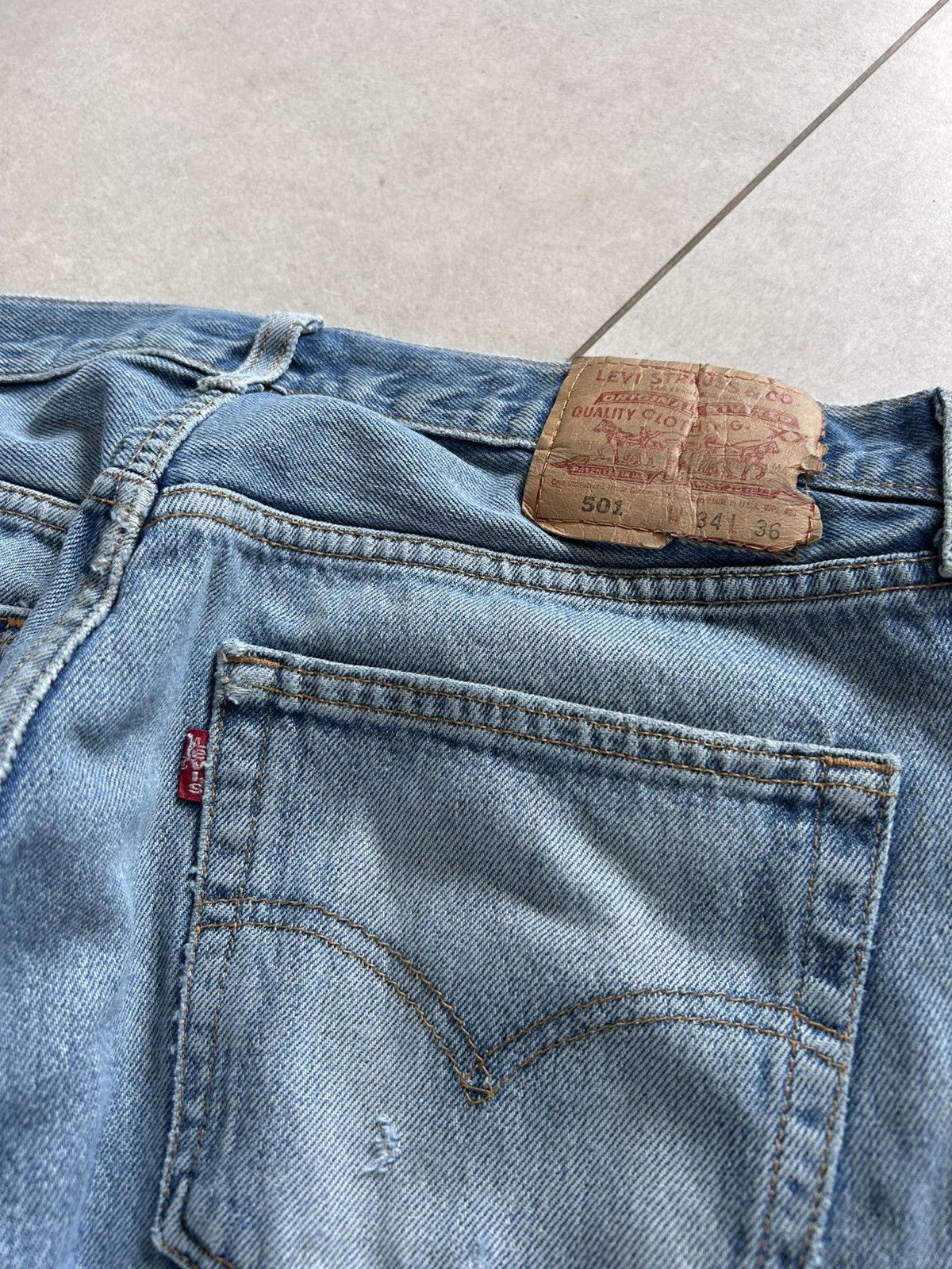Levi's Vintage Clothing Levi’s Early 80s Light Blue 501 Size US 32 / EU 48 - 4 Thumbnail