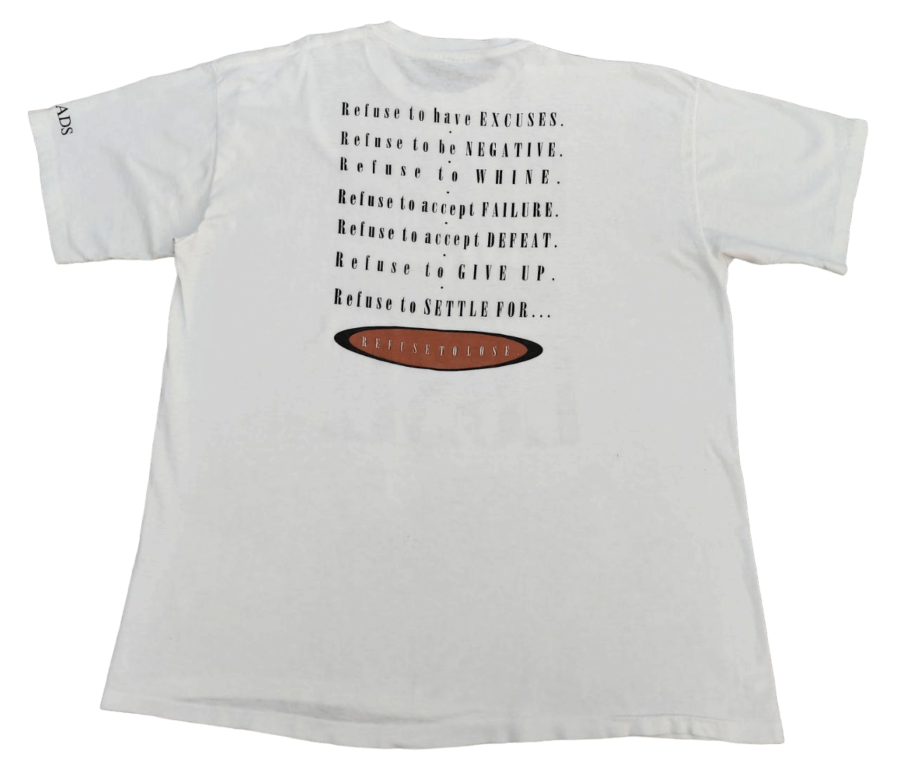 Vintage Vintage Single Stitch Refuse to Lose Wording T Size US XXL / EU 58 / 5 - 3 Thumbnail