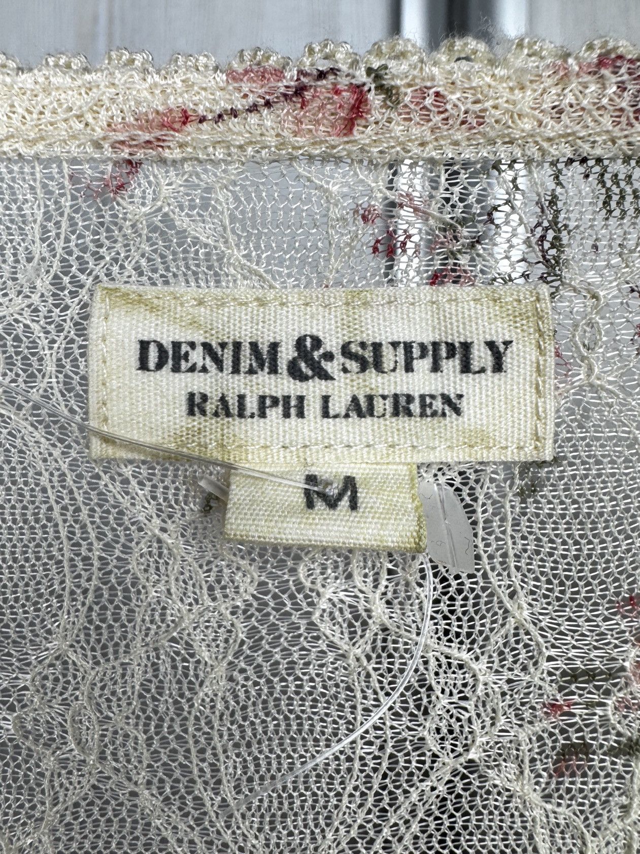 Denim & Supply Ralph Lauren Denim & Supply Ralph Lauren Women’s Mesh Top Floral Lace M Size M / US 6-8 / IT 42-44 - 9 Thumbnail