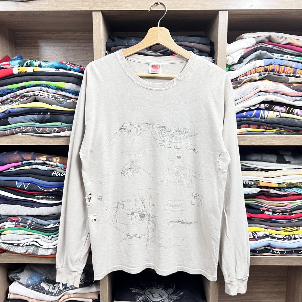 Vintage VTG FRANK LLYOD WRIGHT DISTRESS TEE Size US M / EU 48-50 / 2 - 1 Thumbnail