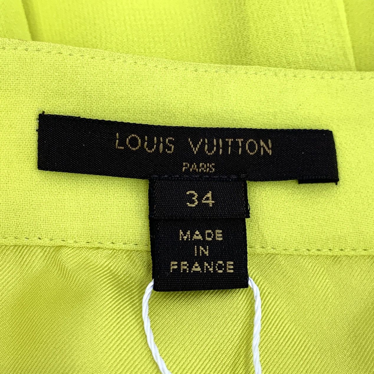 Louis Vuitton Louis Vuitton Yellow Irregular Pleated Casual Skirt K26WX Size 25" / US 0 / IT 36 - 5 Thumbnail