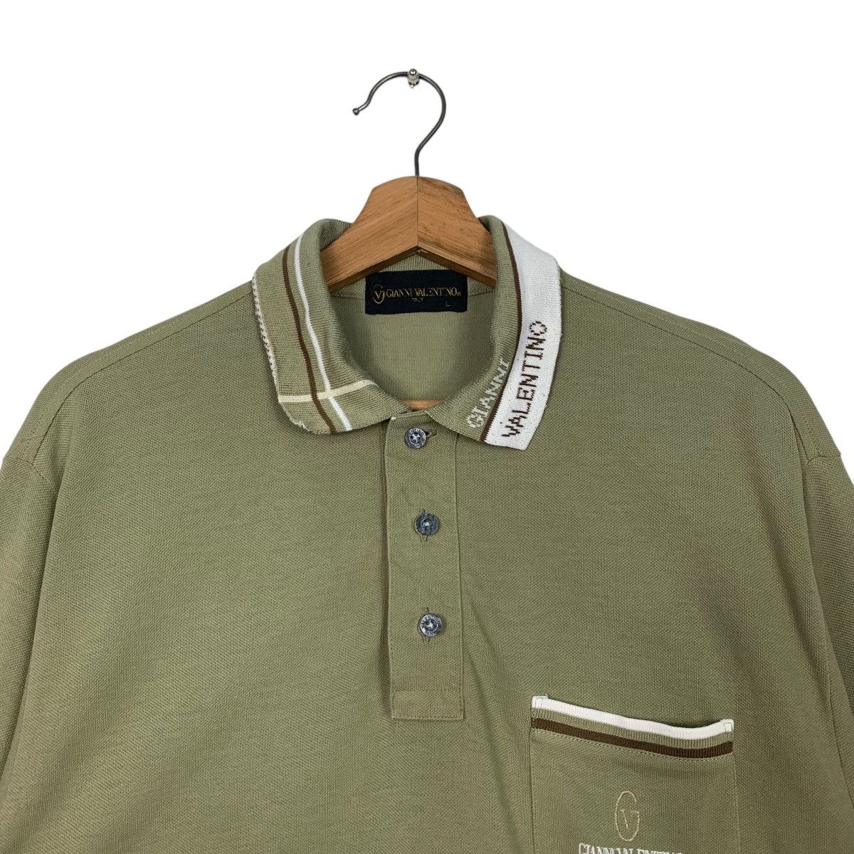 Gianni Valentino 90’s GIANNI VALENTINO Classic Long Sleeve Polos #2607-C117 Size US L / EU 52-54 / 3 - 7 Thumbnail