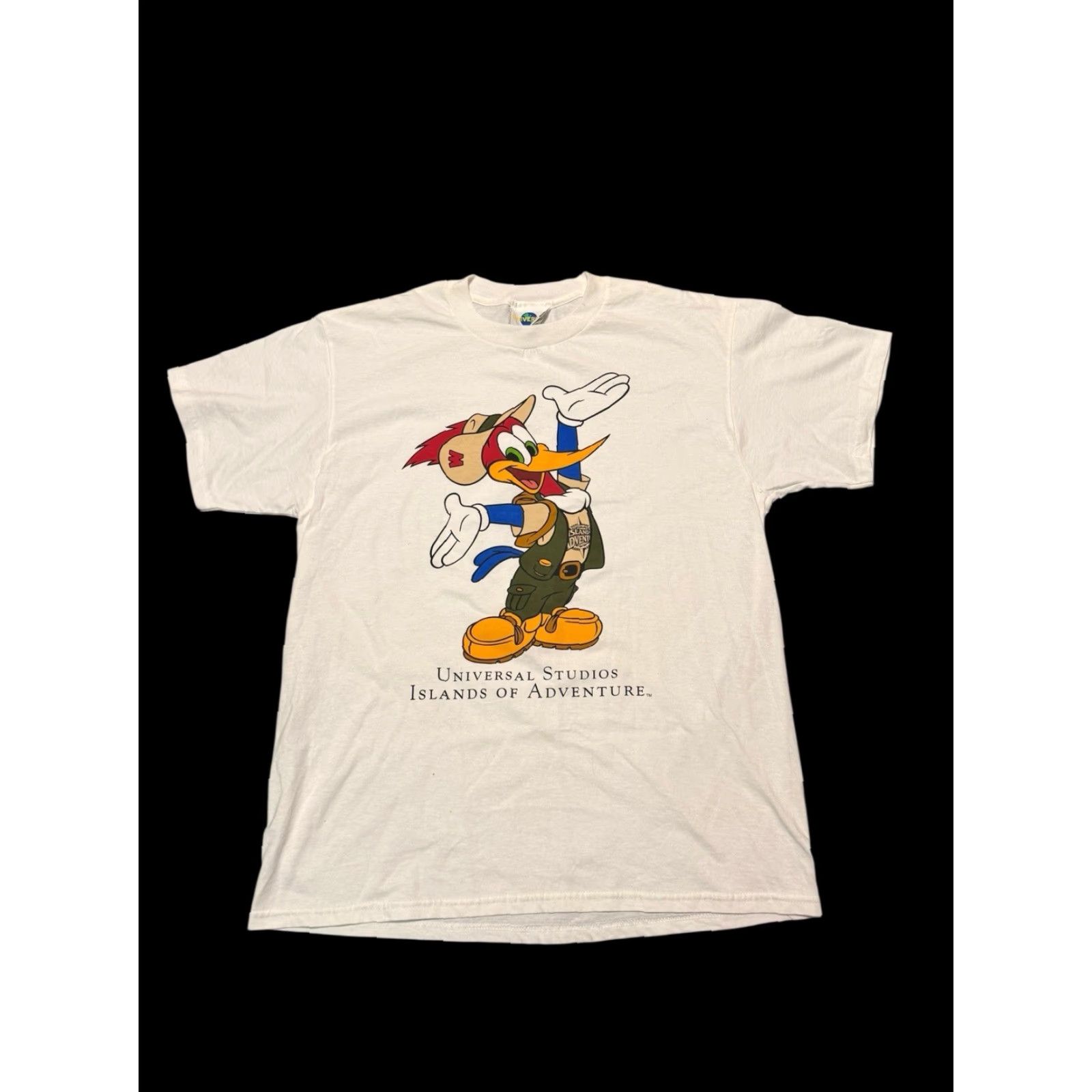 Vintage VINTAGE 90s Woody Woodpecker T-Shirt Universal Studios Islands of Adventure MENS L White Cotton Polyester Graphic Print Short Sleeve Crew Neck Size US L / EU 52-54 / 3 - 2 Thumbnail