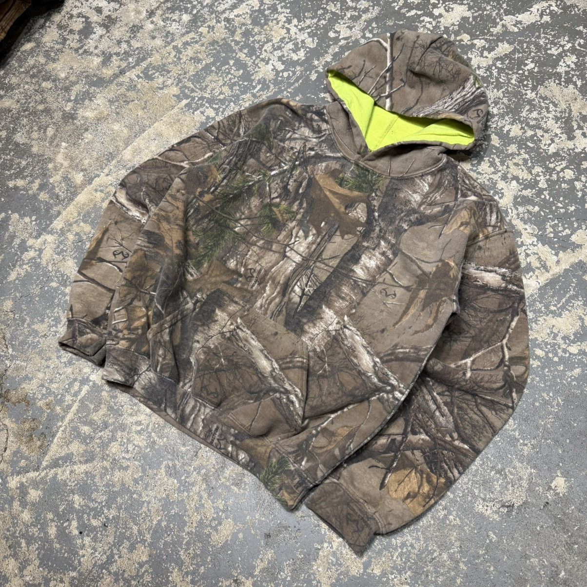 Vintage Vintage Camo RealTree Essential Hoodie Sweatshirt Size US XXS / EU 40 - 4 Thumbnail
