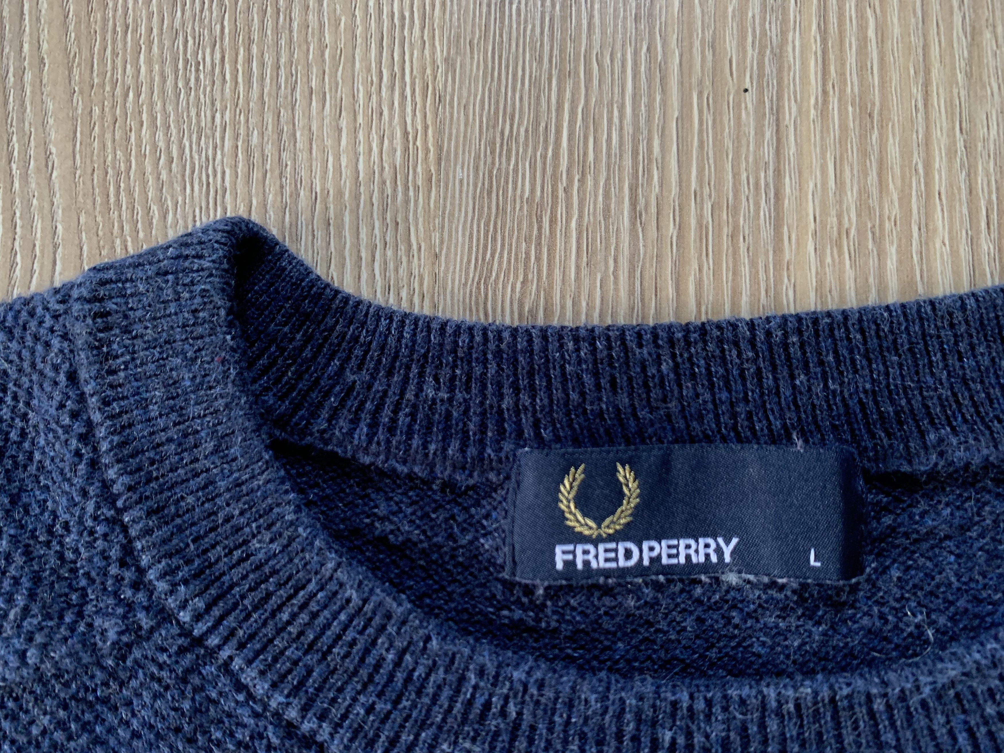 Fred Perry × Vintage Fred Perry Classic Cotton Crewneck Sweater Size US L / EU 52-54 / 3 - 5 Thumbnail