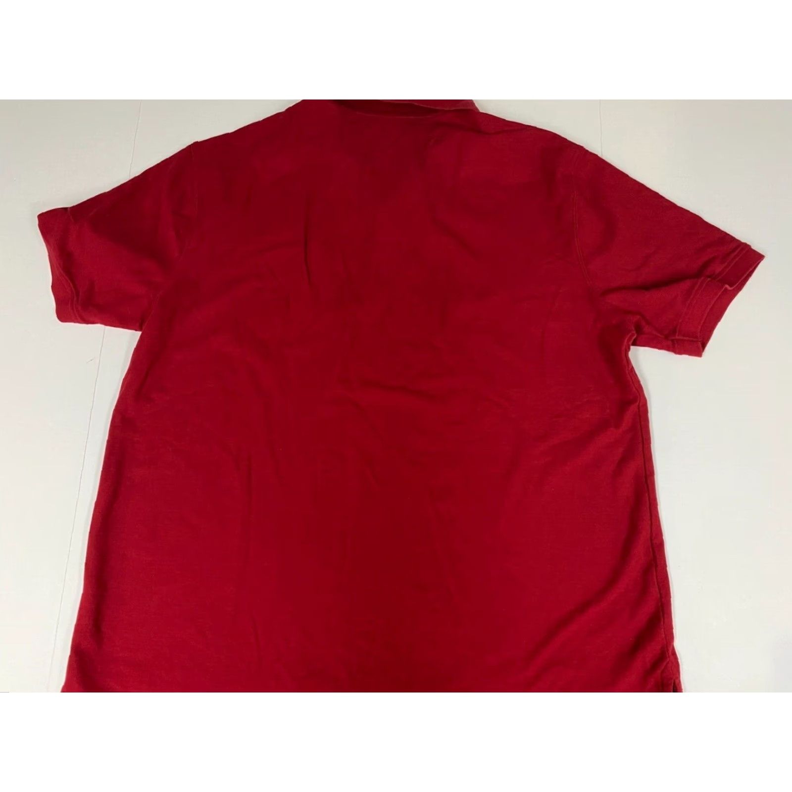 Vintage Saddlebred Polo Shirt Mens XL Red Solid Short Sleeve Collared Knit Polyester Logo Breathable Golf Vintage: No (if allowed) Size US XL / EU 56 / 4 - 6 Thumbnail