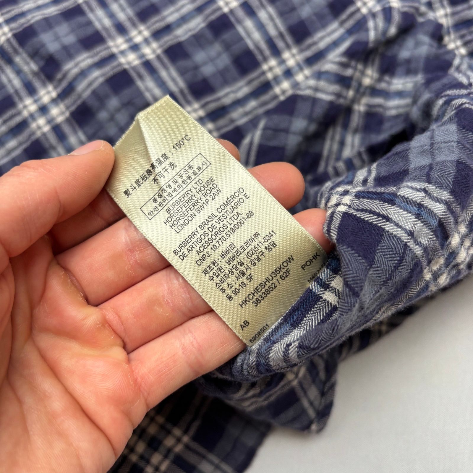 Burberry Burberry Brit Men's Plaid Flannel Shirt Button Up Cotton L Size US L / EU 52-54 / 3 - 10 Thumbnail