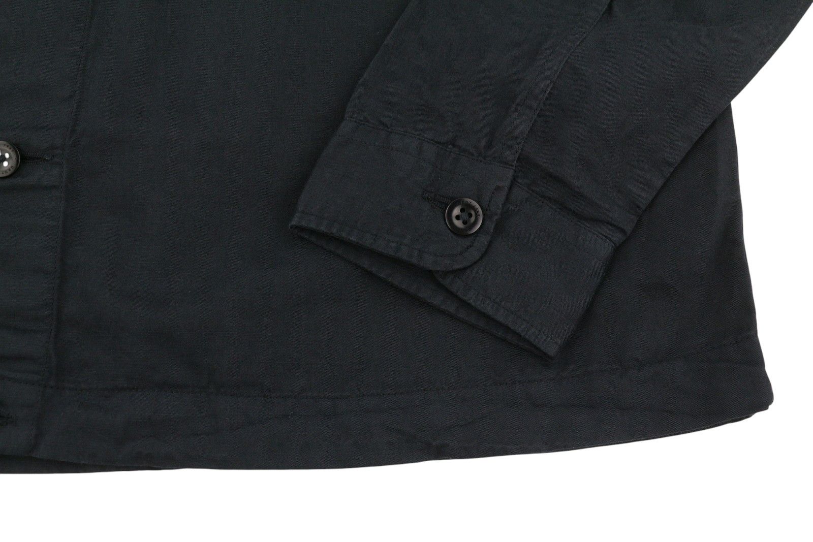 Gant GMNT DYED OVERSHIRT XL Black Linen Blend Button 87520 Size US XL / EU 56 / 4 - 5 Thumbnail