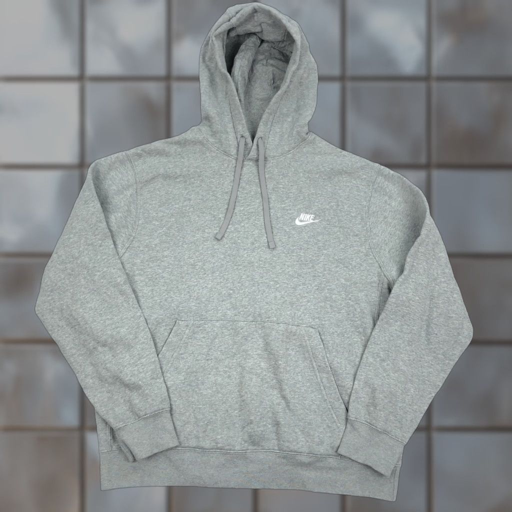 Nike Nike Men's Gray Club Fleece Pullover Hoodie BV2654-063 L NSW Essential Size US L / EU 52-54 / 3 - 1 Thumbnail