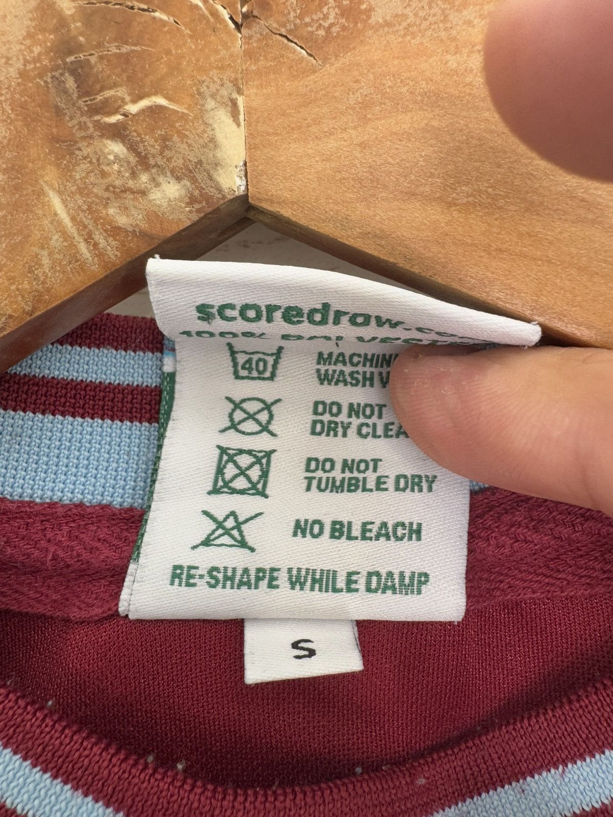 Other Vintage West Ham 1994 Score Draw Soccer Jersey Football Kit Size US S / EU 44-46 / 1 - 13 Thumbnail
