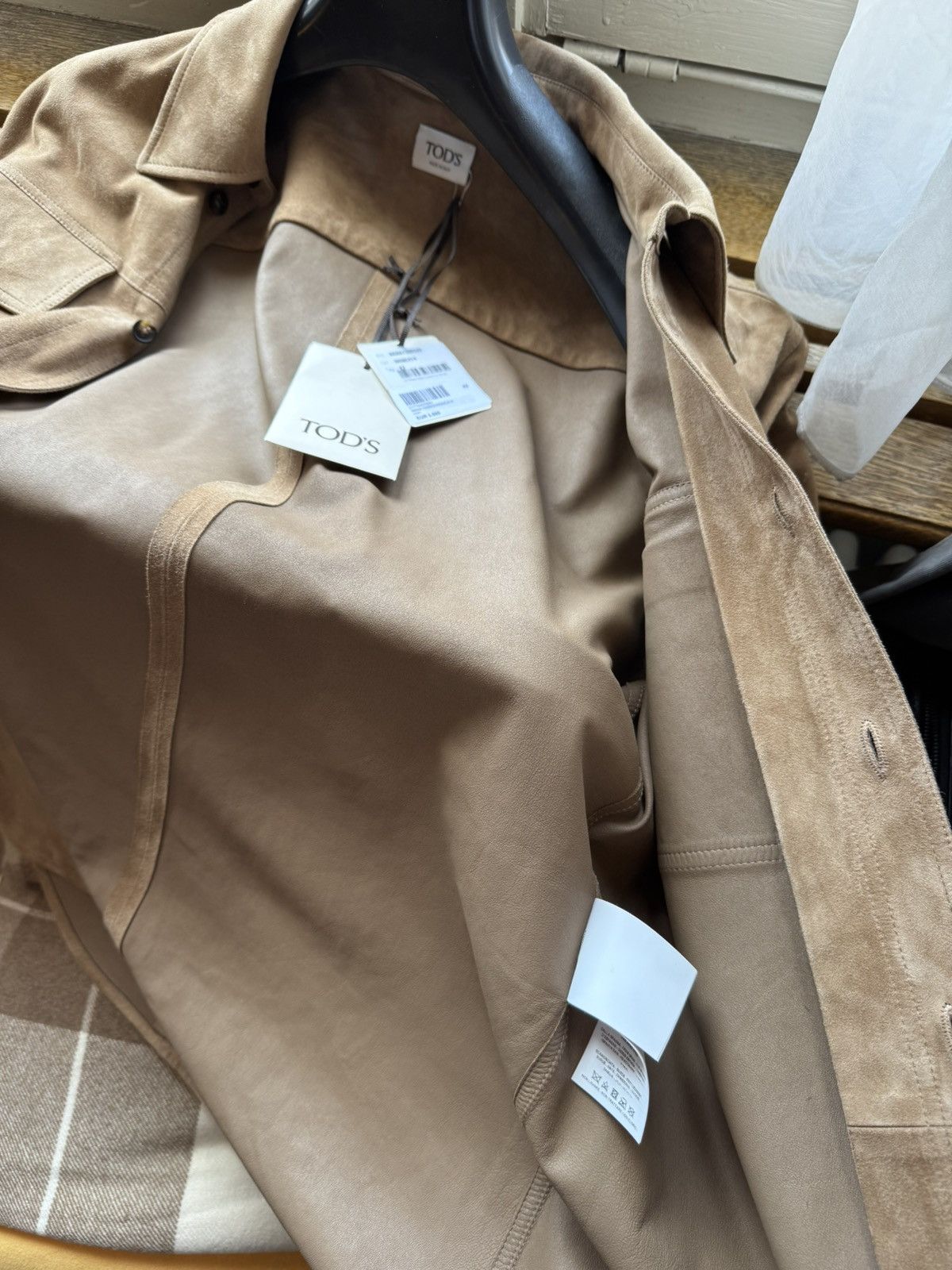 Tod's Tod’s Lamb Leather Suede Light Jacket Size M / US 6-8 / IT 42-44 - 9 Thumbnail