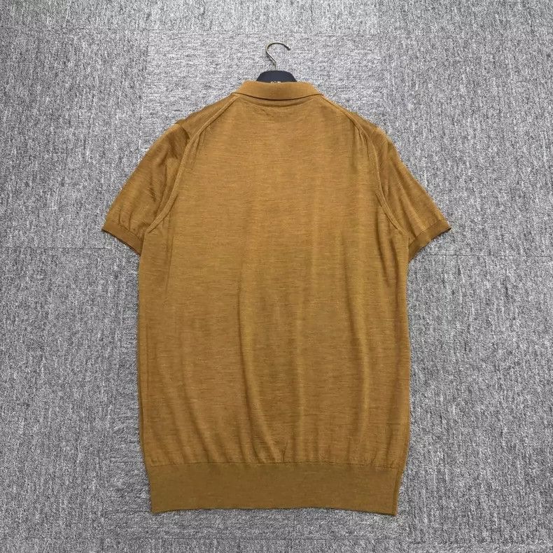 Loro Piana LORO PIANA Solid turtleneck polo shirt Size US L / EU 52-54 / 3 - 5 Thumbnail