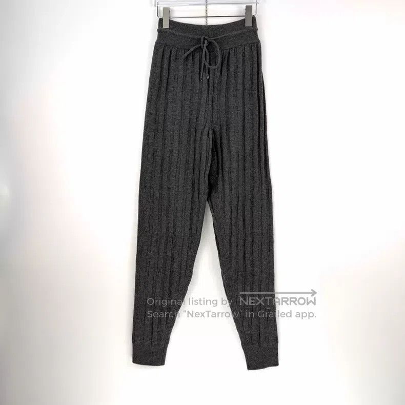 Hermes Hermes Gray Full H Wool Drawstring Trousers Size 24" / US 00 / IT 34 - 3 Thumbnail