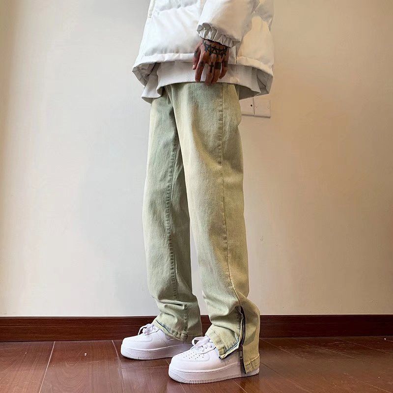 Retro straight casual high street jeans