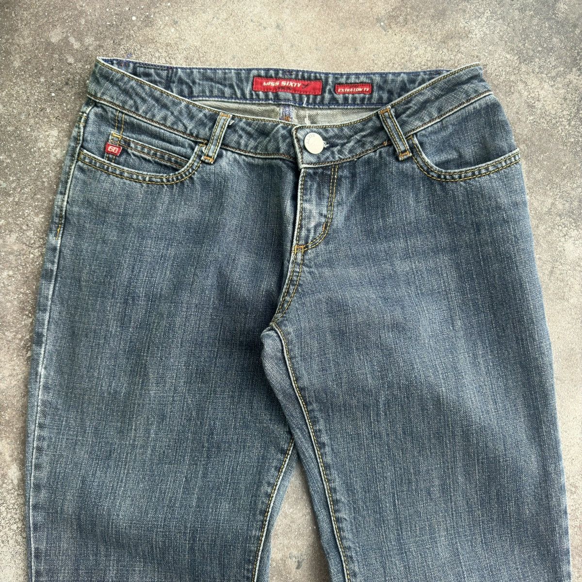 Japanese Brand × Miss Sixty × Vintage Miss Sixty Vintage Washed Flared Denim Jeans Size 29" - 7 Thumbnail