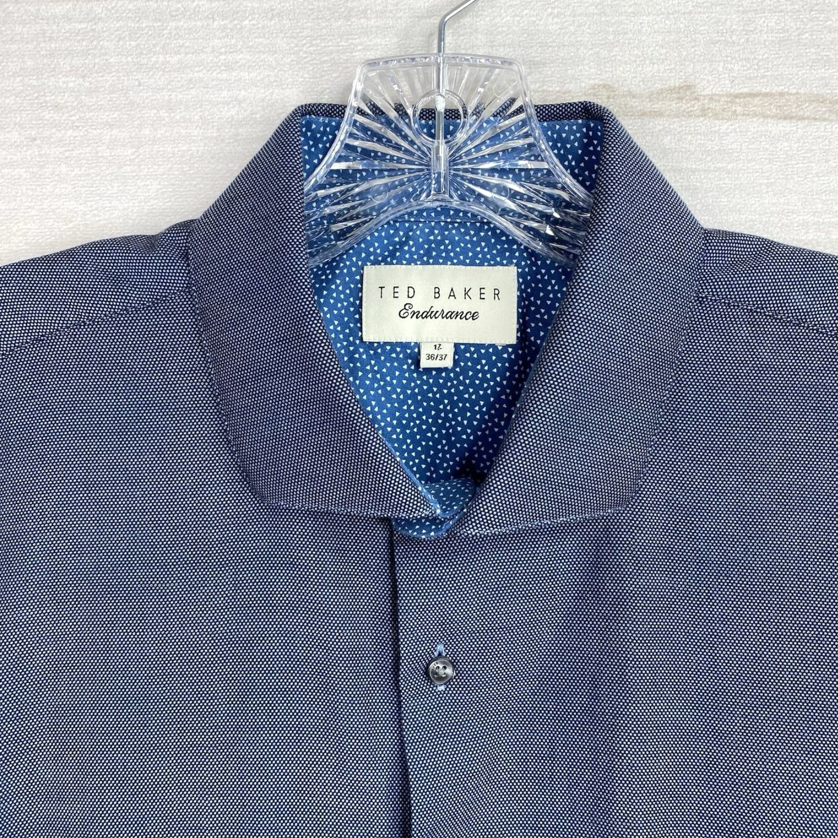 Ted Baker Ted Baker Endurance Shirt Mens Dress Shirt 17 36/37 Multicolor Floral Blue Button-Down Collared 15.5" Regular Mens Size US L / EU 52-54 / 3 - 5 Thumbnail