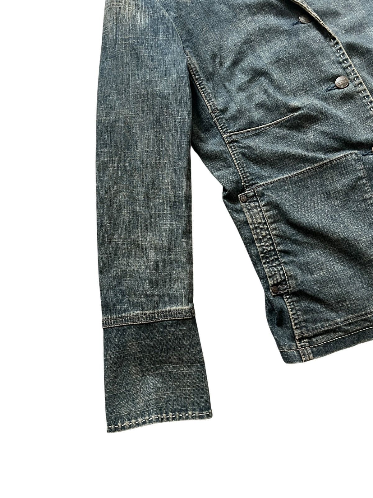 Marithe + Francois Girbaud 1990s Marithe Francois Girbaud Denim Blazer Jacket Size S / US 4 / IT 40 - 4 Thumbnail
