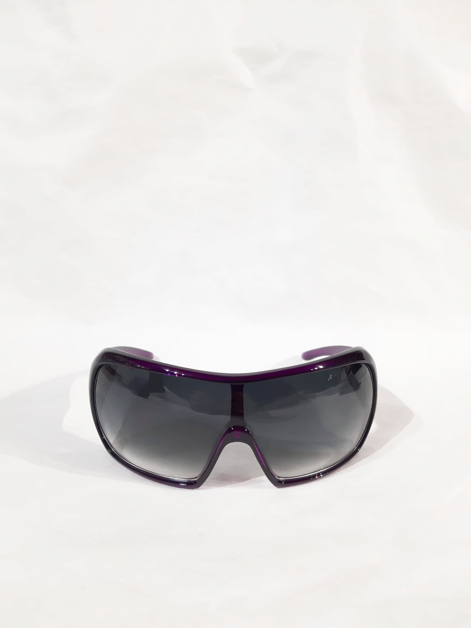 Miu Miu Miu Miu 2000's Purple Oversized Mask Shield Sunglasses Size ONE SIZE - 4 Thumbnail